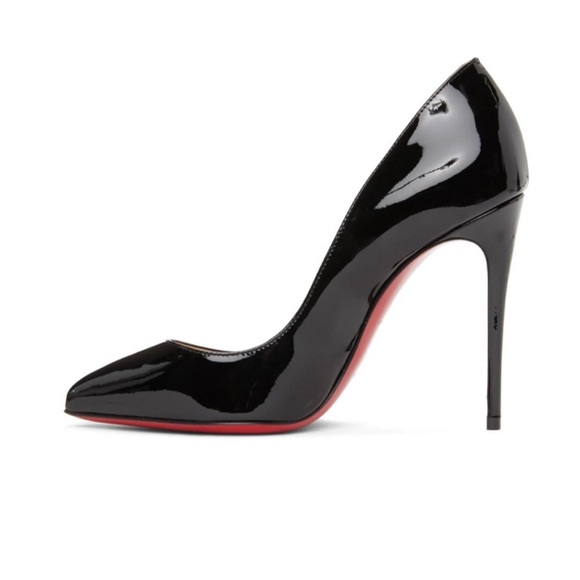 Christian Louboutin Pigalle Follies 100MM Pumps Black Patent - Picture 4 of 16